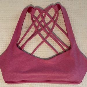 Lululemon Free to Be pink sports bra size 6